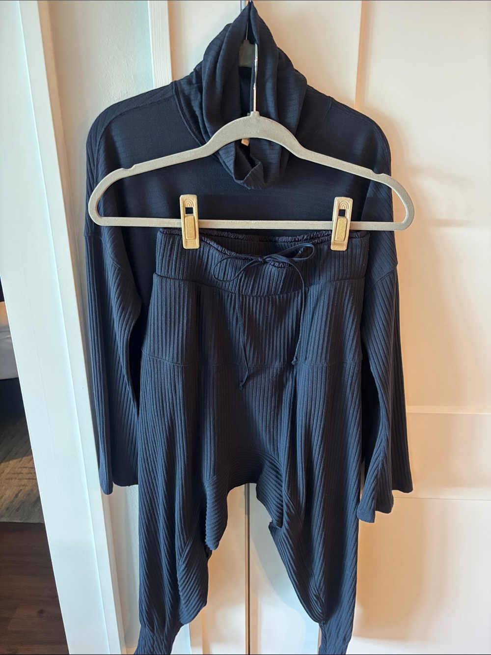Free People Navy Ribbed Set - Picture 6 of 7